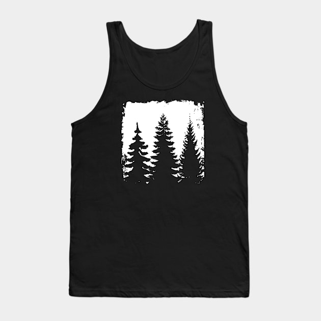 Trees silhouette Tank Top by PallKris